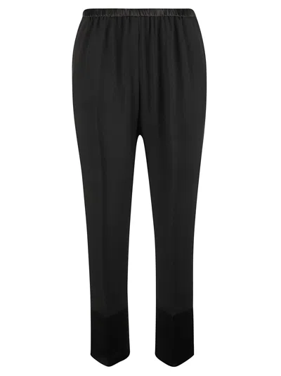 Forte Forte Stretch Crepe Cady Flared Pants In Black