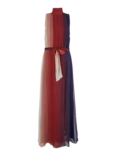 Forte Forte Sleeveless Gradient-effect Maxi Dress In Multicolour