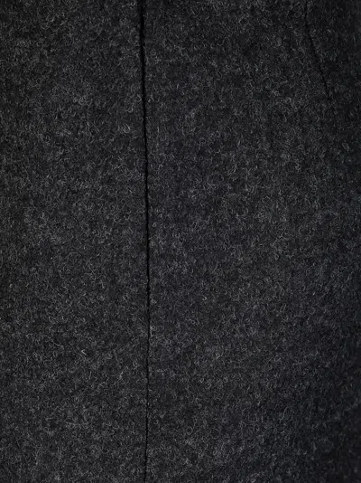 Victoria Beckham Padded Tube Detail Skirt In Charcoal