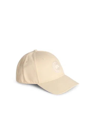 Shop Canada Goose Beige Cotton Cap In Linen