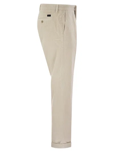 Shop Fay Slim Corduroy Trousers