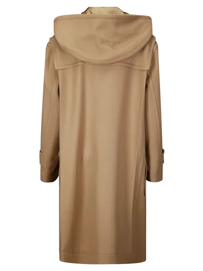 Shop Victoria Beckham Oversized Duffle Coat In Camel