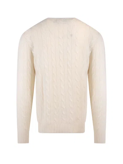 Shop Polo Ralph Lauren Sweater In Andover Cream