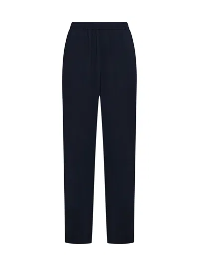 Shop Fabiana Filippi Pants In Blu Notte