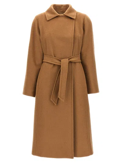 Shop Max Mara Manuela Coat In Camel