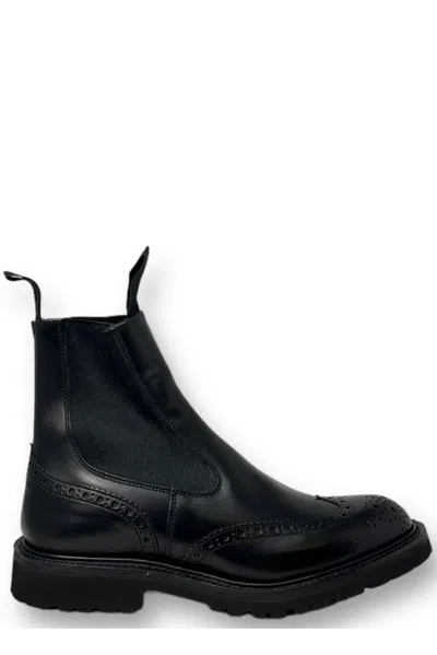 Shop Tricker's Henry Ankle Chelsea Boot Trickers In Black