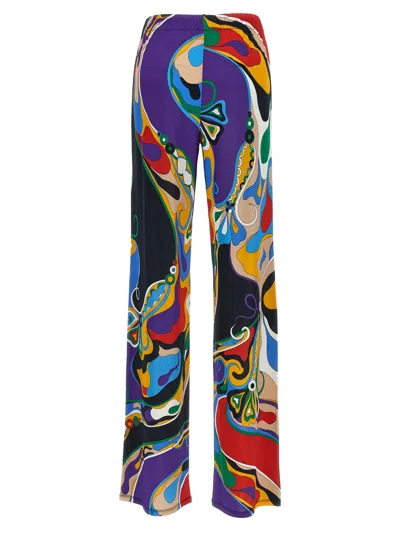 Shop Pucci Orchidee Pants In Multicolour