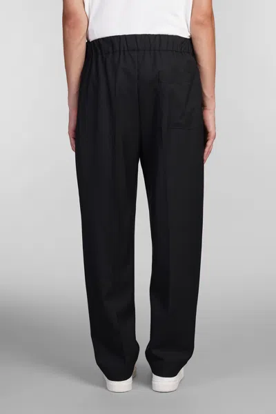 Shop Laneus Pants In Black Wool