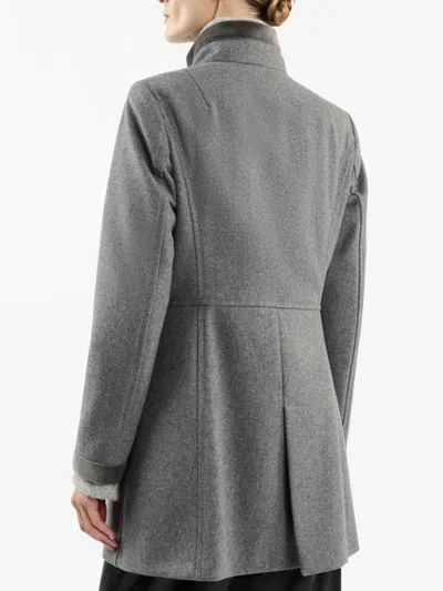 Shop Fay Virgin Coat In Grey In Soft Wool Blend Fabric