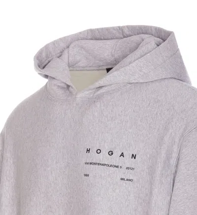 Shop Hogan Logo Hoodie