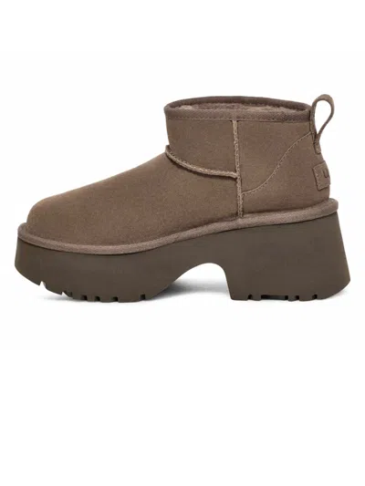 Shop Ugg Hickory Classic Ultra Mini New Heights Boot In Brown