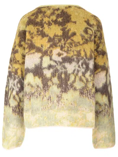 Shop Forte Forte Bloom Mist Alpaca Sweater In Multicolour