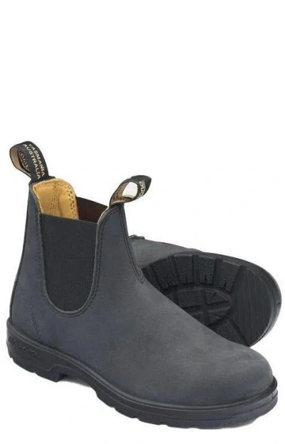 Blundstone Beatles In Black Gray Leather In Black