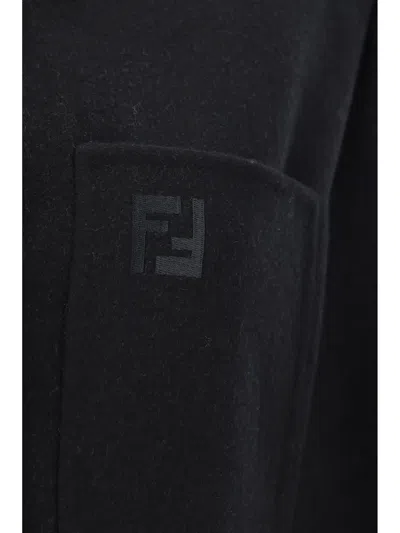 Shop Fendi Jacket In Gme Black