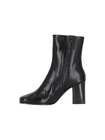 Shop Lemaire Anatomical Ankle Boots In Black