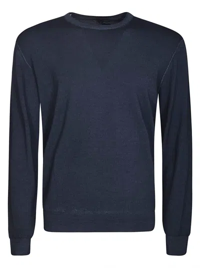 Drumohr Cotton Jersey In Blue