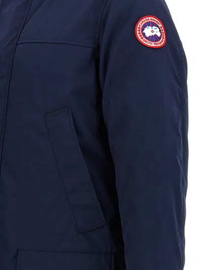 Shop Canada Goose Langford Parka In Atlantic Navy