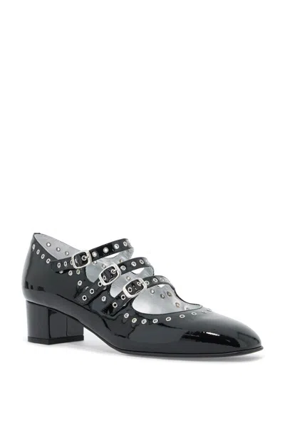 Shop Carel Mary Jane Camden With Eyelets In Nero