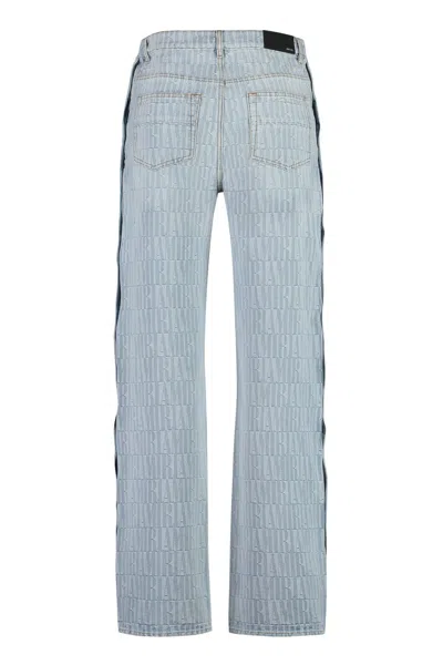 Shop Amiri Snap Off Baggy Jeans In Denim