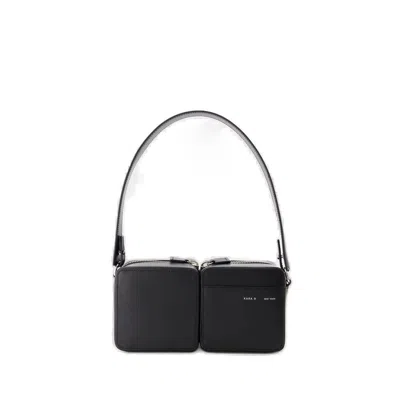 Shop Kara Stacked Hobo Bag In Black