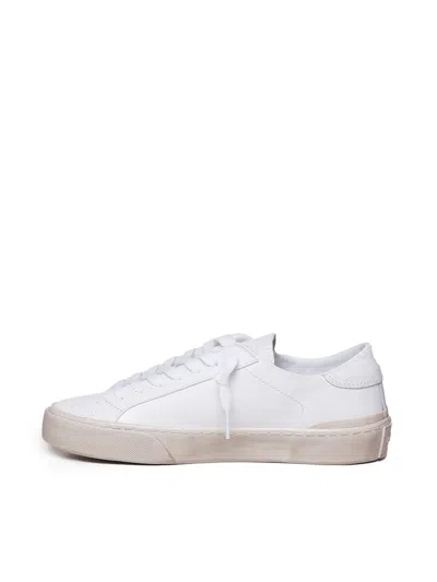 Date D.a.t.e. Hill Low Used Shoes In Wh White
