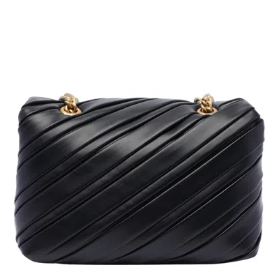 Shop Pinko Mini Love Bag Puff Crossbody Bag In Black