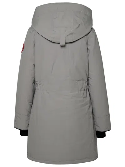 CANADA GOOSE TRILLIUM LIGHT GREY NYLON PARKA 