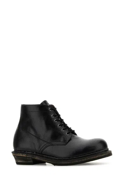 Our Legacy Cortege Boots In Deep Black Leather