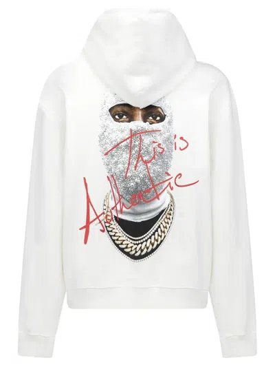 Ih Nom Uh Nit Pearls And Roses Mask Hoodie In White