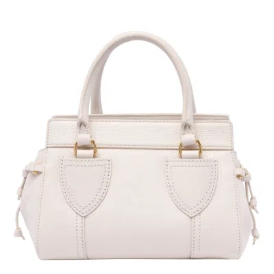 Shop Coccinelle York Handbag In Lambskin White