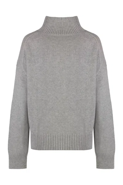 Shop Calvin Klein Wool And Cashmere Sweater In Grey