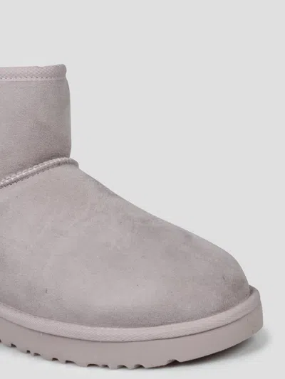 Ugg Light Gray 'mini' Boots In Gray