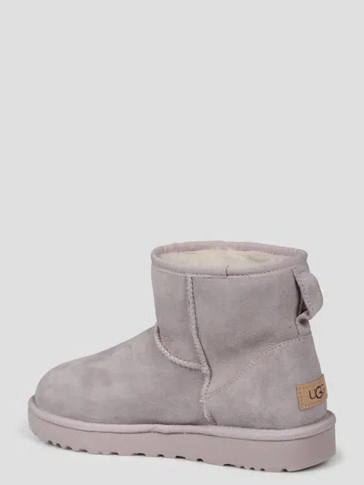 Ugg Light Gray 'mini' Boots In Gray
