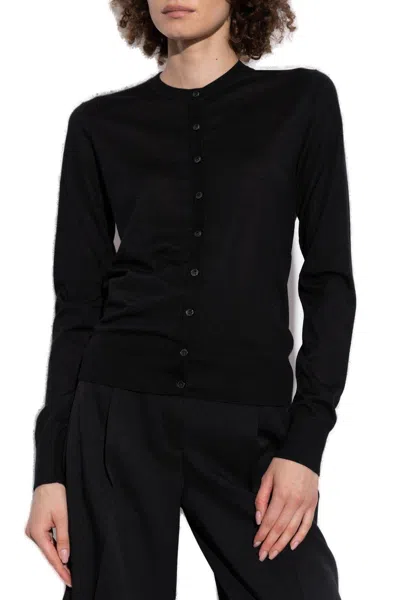 Shop Dolce & Gabbana Buttoned Cardigan In Nero