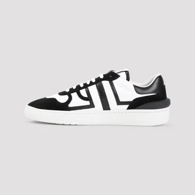 Shop Lanvin Clay Sneakers In Optic White Black