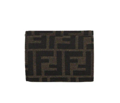 FENDI FF MOTIF TRI-FOLD WALLET 