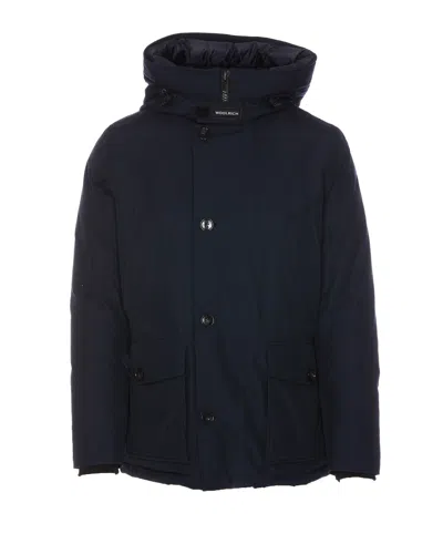 Woolrich Down Jackets In Blu