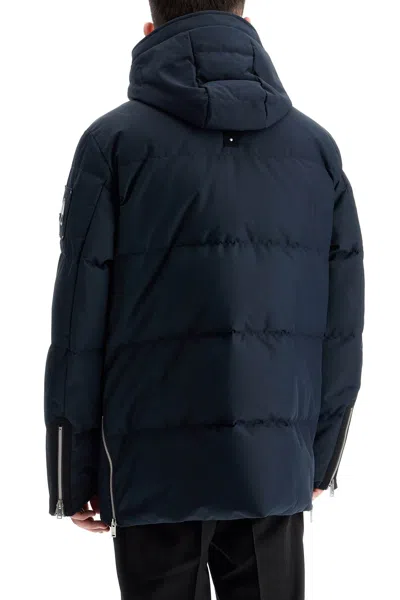 Shop Moose Knuckles Cloud 3q Hooded Down In Blu