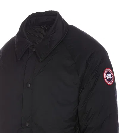 Shop Canada Goose Lodge Coach Down Jacket In Nero