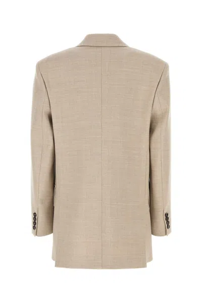 Shop Max Mara Cappuccino Gabardine Rosi Blazer In Beige