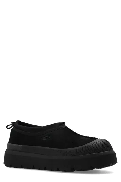 Ugg Black Suede And Rubber Tasman Weather Hybrid Slip-ons