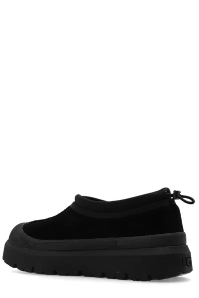 Ugg Black Suede And Rubber Tasman Weather Hybrid Slip-ons