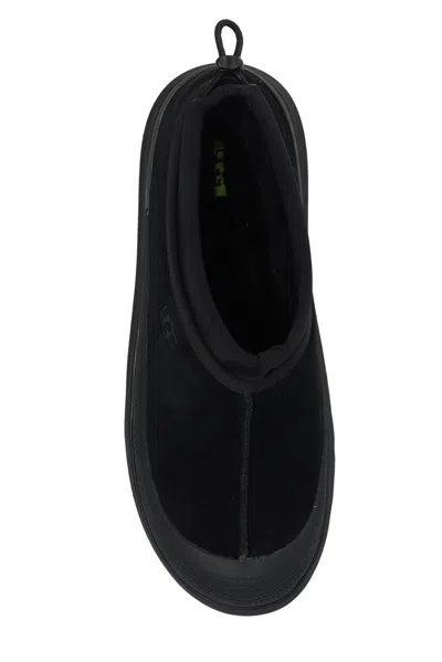 Ugg Black Suede And Rubber Tasman Weather Hybrid Slip-ons