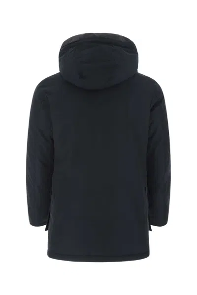 Woolrich Dark Blue Cotton Blend Arctic Parka