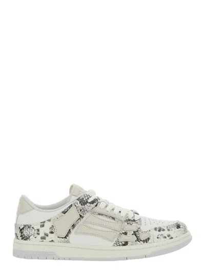 Amiri Skel Top Low Sneaker In Bianco