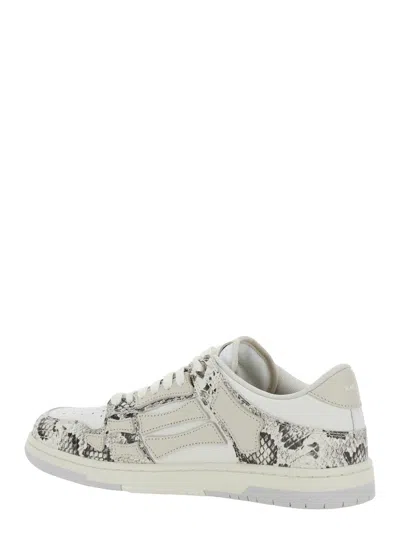 Amiri Skel Top Low Sneaker In Bianco