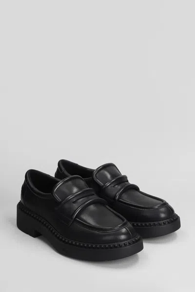 Shop Ash Miracle Loafers In Black Leather