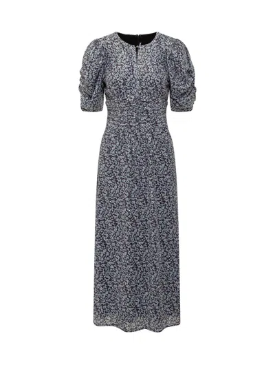 Rotate Birger Christensen Sequinned Printed Maxi Dress In Blu