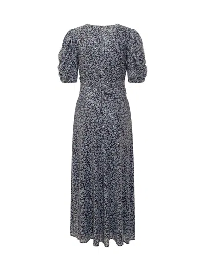 Rotate Birger Christensen Sequinned Printed Maxi Dress In Blu