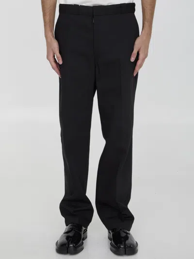 Shop Maison Margiela Pleated Trousers In Black